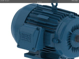 Weg 00512ET3E215T-W22 5 HP AC Motor 208-230/460 V 3 Phase 6P 1200 Rpm 213/5T Fr