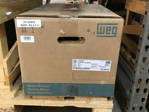 Weg 00718OS1CCD215T 7 1/2 HP AC Motor 208-230 V Single Phase 4P 1800 Rpm 213/5T