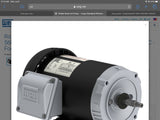 Weg 00336ES3EJP56J-S 3 HP AC Motor 208-230/460 volts 3600 Rpm 2P
