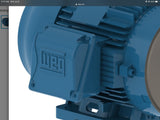 Weg 01536ET3E215JM-W22 15 HP AC Motor 208-230/460 Volts 3600 Rpm 2P 213/5JM Fr