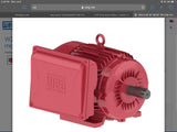 WEG 00318ES1DFD184T-W22 Motor 3 HP 182/4T 230V Closed enclosure 1745 Rpm
