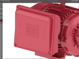 WEG 00318ES1DFD184T-W22 Motor 3 HP 182/4T 230V Closed enclosure 1745 Rpm