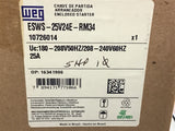 Weg ESWS-25V24E-RM34 Enclosed Starter 208-240 V Coil 25 Amp