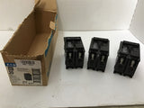 Eaton BR220 20 Amp 2 Pole Circuit Breaker Lot of 3
