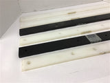 UHMW Plastic Strip 24" x 1 3/4"W x 3/8" TH Lot of 6