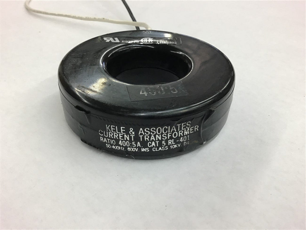 Kele & Associated 5RL-401 Current Transformer 400:5 Ratio 600 Volts