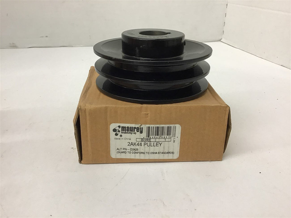 Maurey 2AK44 Pulley 1' Bore 2 Groove A width Belt