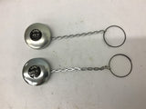 LENZ #5-V VENT Cap With chain Lot of 2