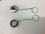 LENZ #5-V VENT Cap With chain Lot of 2