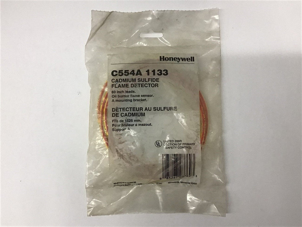 Honeywell C554A 1133 Cadmium sulfide Flame Detector 60 Inch Leads