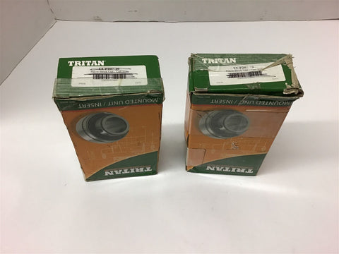 Tritan UCP207-20 Pillow Block Bearing 1-1/4" Bore Lot of 2