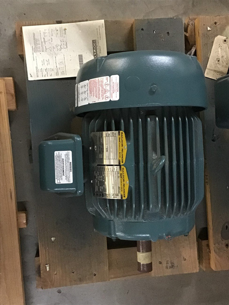 Baldor 10 HP AC Motor 460 volts 1800 Rpm 4P 215T Frame 3 Phase TEFC