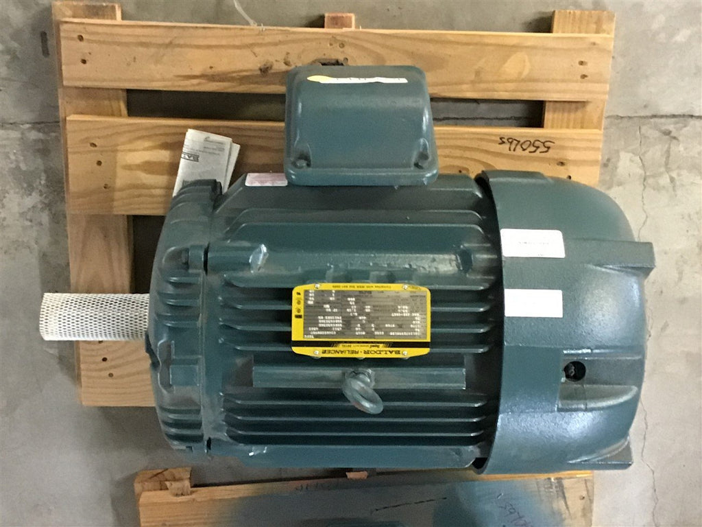 Baldor 30 HP AC Motor 460 Volts 1800 Rpm 4P 286T Frame TEFC 3 Phase 60 HZ