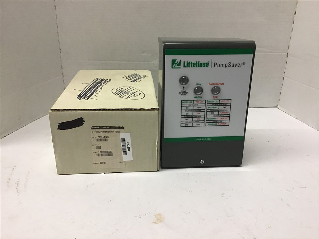 Littelfuse 233P-ENCL Pump Saver 230 Vac 3 HP Rainproof Type 3R