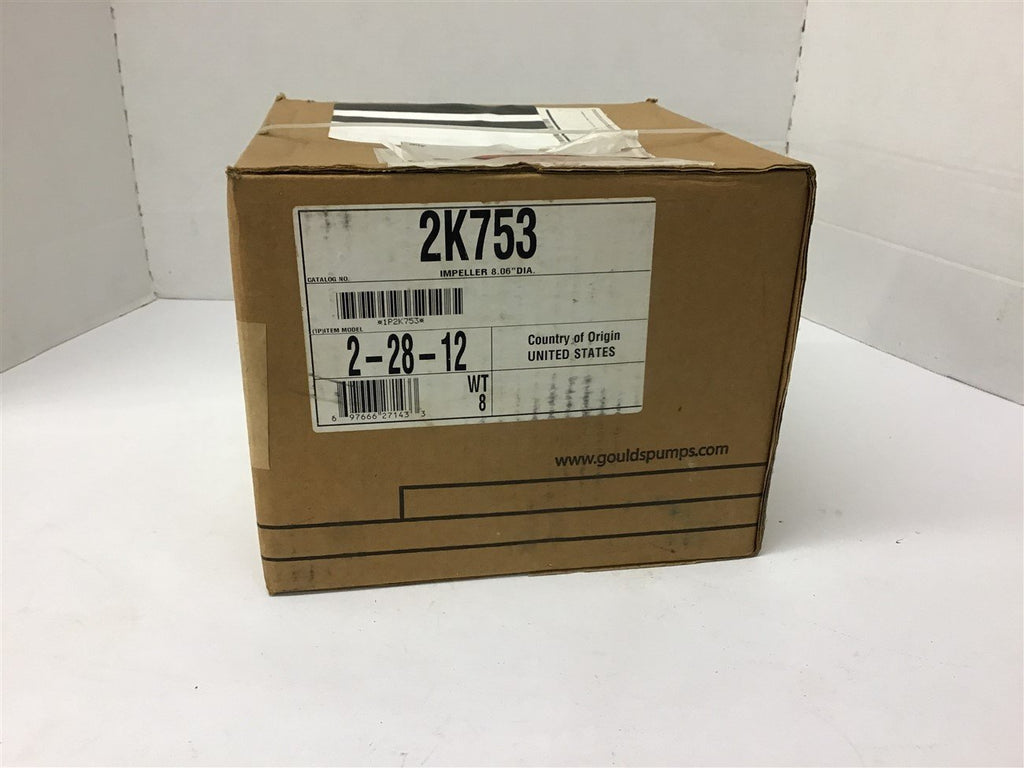 Gould 2K753 Impeller 8.06" Dia