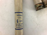 General Electric GF686 6 Amp 600 Volts Fuse Lot of 5
