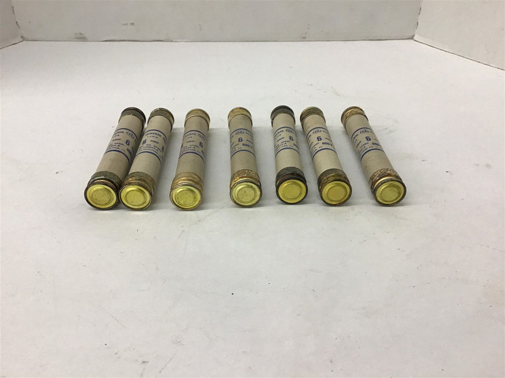 General Electric GF6B6 6 Amp Fuse Lot of 7
