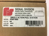 Federal Signal FDF103 Single Action Pull Station Red