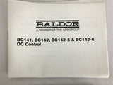 Baldor BC142 DC Motor Speed Control 1 1/2 HP 8 Amps 208/230 Vac