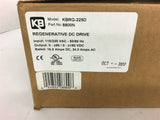 KB KBRG-225D Regenerative Dc Drive 115/230 Vac Input 180 VDC Output 16 Amps