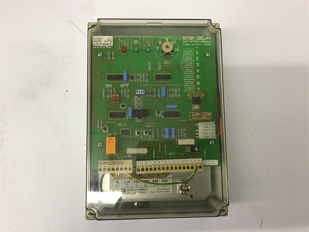 Eltex SE-343 24 ELMHULT Central Control Unit 15141 Stop Delay