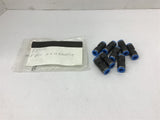 Festo Quick Connect Couplings 10 x 10 Lot of 8 PCS