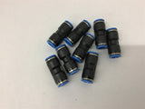Festo Quick Connect Couplings 10 x 10 Lot of 8 PCS