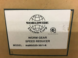 WorldWide HDRS325-30/1-R Right Angle Gear Reducer 30:1 Ratio