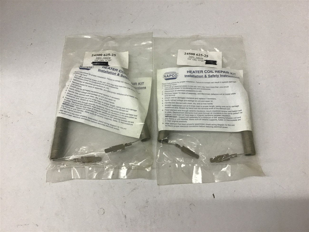 Napco 24500 625-25 Heater Coil Repair Kit 240 V 5000 W Lot of 2