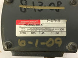 Boston WA309A-300-K 300:1 Ratio Parallel Gear Reducer .033 Input HP 1750 Rpm