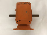 7:1 Ratio Left Right Angle Gear Reducer NO Data Plate