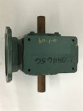 Grove Gear BMQ220-1 15:1 Ratio Right / Left Gear Reducer 1.56 Input HP 56C Fr