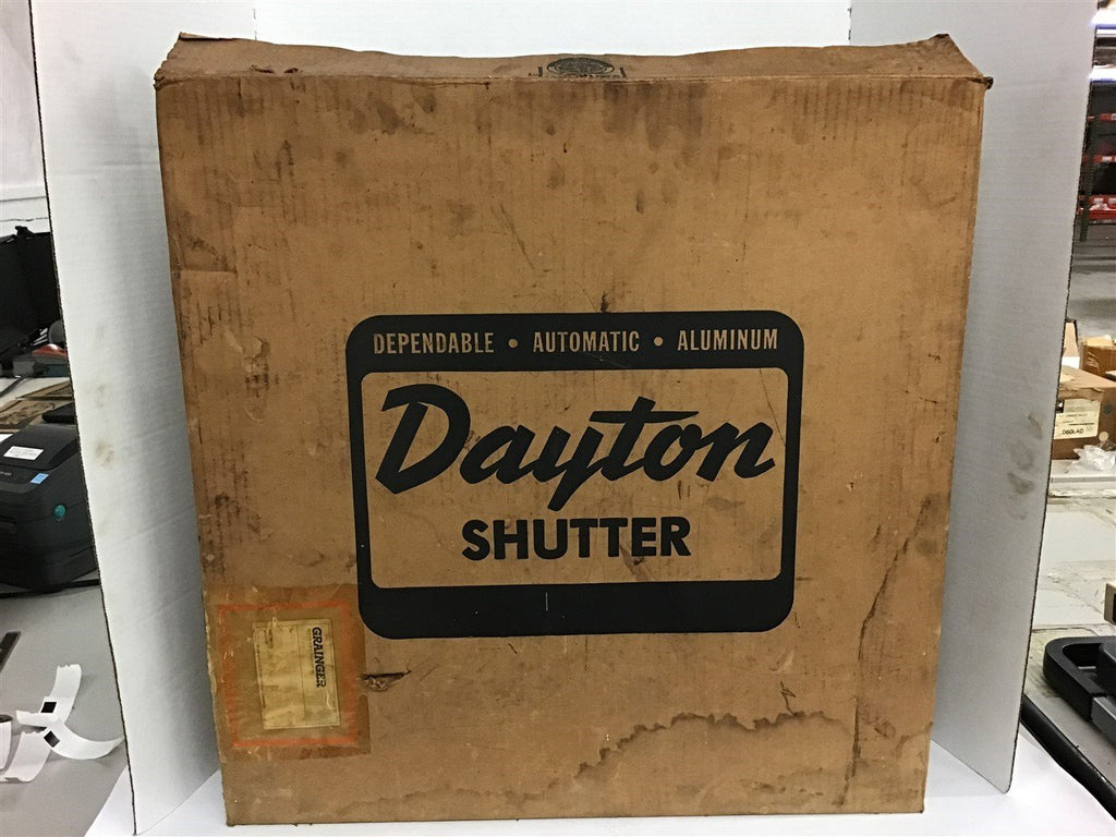 Dayton Pressure Opened and Gravity Closed 20" Aluminum Wall Shutter