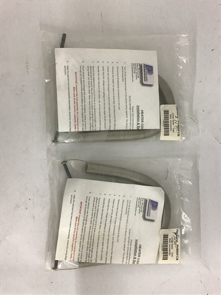 Packard PH500FCB Heater Coil Repair Kit lot of 2