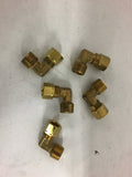 3/8'' Pipe X 3/8'' Ferrell Brass Elbows Lot of 5