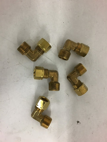 3/8'' Pipe X 3/8'' Ferrell Brass Elbows Lot of 5