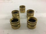 Parker Water Hose by Quick Couple Brass Fitting Lot of 5