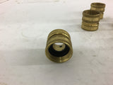 Parker Water Hose by Quick Couple Brass Fitting Lot of 5
