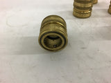 Parker Water Hose by Quick Couple Brass Fitting Lot of 5