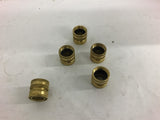 Parker Water Hose by Quick Couple Brass Fitting Lot of 5
