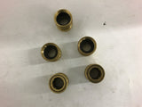 Parker Water Hose by Quick Couple Brass Fitting Lot of 5