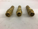 Brass Check Valve 3/4'' Ferrell and 3/4'' Pipe Lot of 3