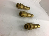 Brass Check Valve 3/4'' Ferrell and 3/4'' Pipe Lot of 3