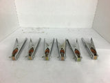 Spring Loaded Clamps 2'' Opening 6-3/4'' Long 25lb Opening Strength 1 lot of 6