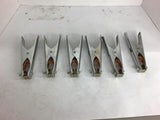 Spring Loaded Clamps 2'' Opening 6-3/4'' Long 25lb Opening Strength 1 lot of 6