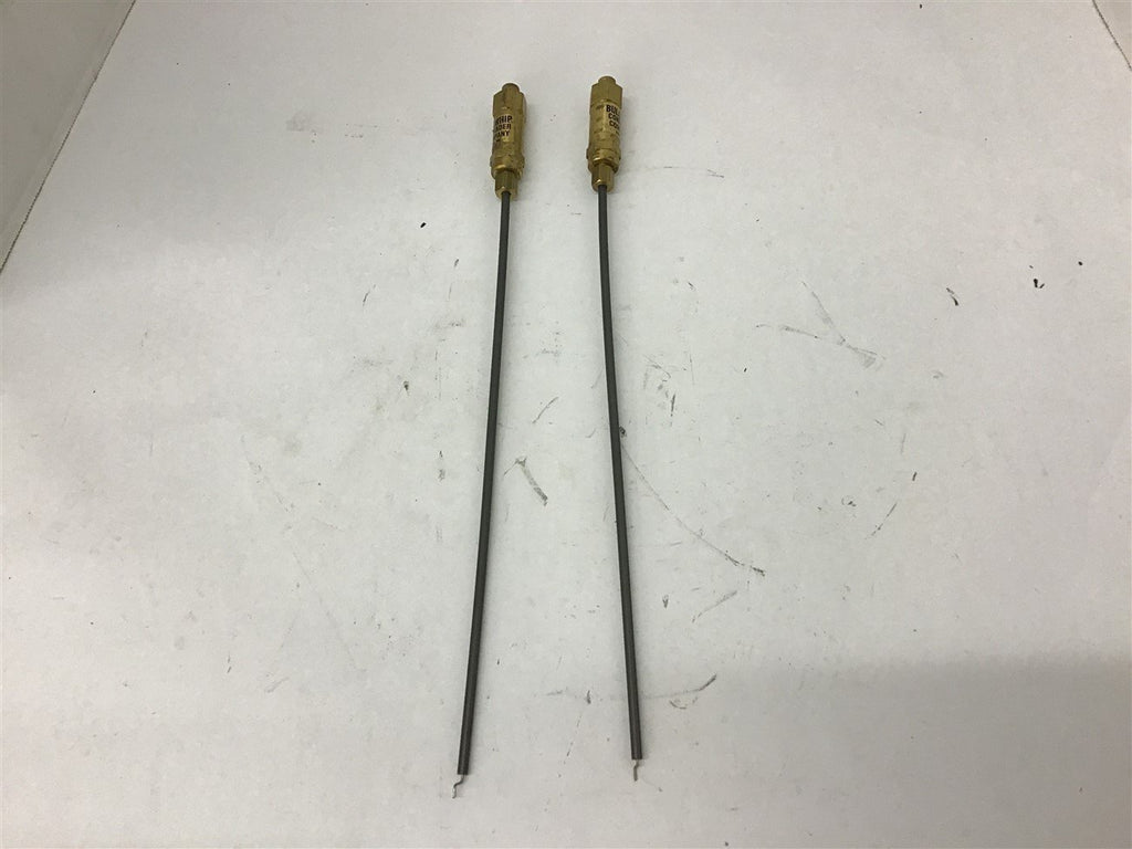 Bullwhip Conrader Company Throttle Control Cable 15-1/16" Long Lot of 2