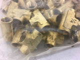 1/4'' Brass Tee lot of 100