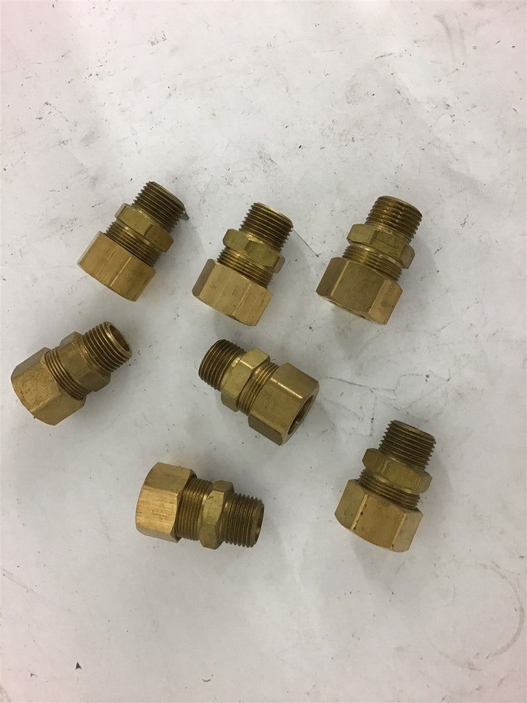 1/2'' Pipe X 3/4'' w/ Ferrell Brass Fitting lot of 7 – BME