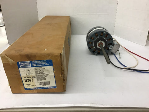 Fasco D247 1/6-1/8-1/12 HP 230 volts 1550 Rpm 3 Speed Blower Motor