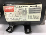 Dayton 8Q927 1/2 HP Farm Duty AC Motor 115 volts Single Phase 1625 Rpm 48Y Frame
